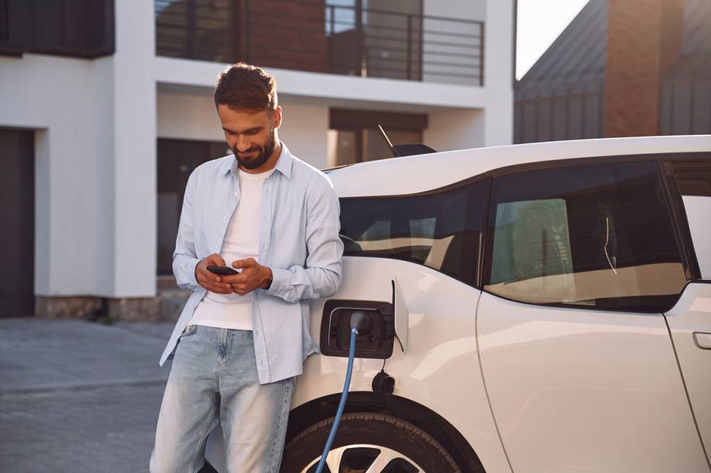 Recharge d'une voiture électrique