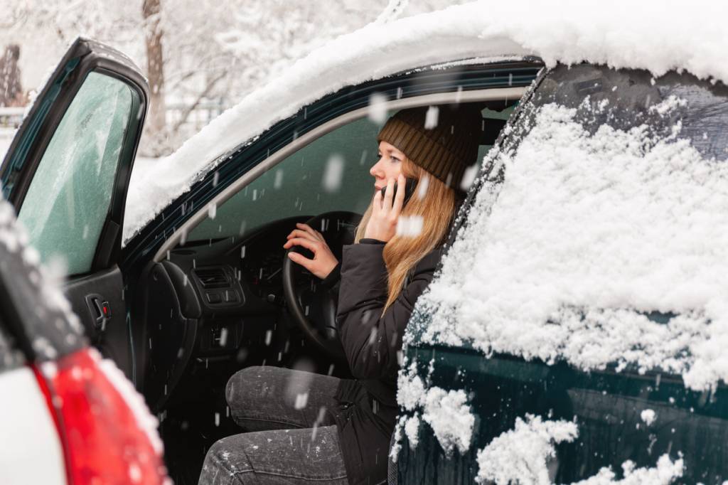 voiture démarrer hiver