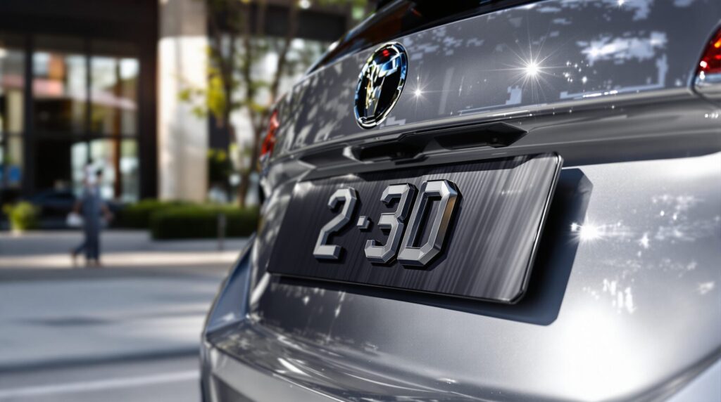 Plaque d’immatriculation 3D : la tendance qui séduit les amateurs d’auto