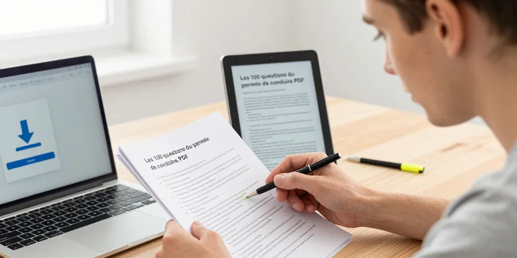 Les 100 questions du permis de conduire PDF : le fichier à télécharger